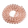 Transparent Glass Bead Strands GLAA-R095-8mm-34-2