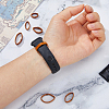 14Pcs 7 Styles Cowhide Leather Watch Strap Ring FIND-FH0017-42C-3