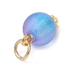 Frosted Transparent Acrylic Pendants PALLOY-JF04174-02-5