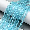 Transparent Glass Beads Strands EGLA-A039-T4mm-D20-4