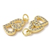 Eco-Friendly Brass Micro Pave Cubic Zirconia Pendants KK-M246-23G-2