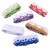 30 Yards 6 Colors Ethnic Style Polyester Flower Lace Trim OCOR-TA0001-83A-2