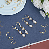 40Pcs 2 Styles Brass Leverback Earring Findings DIY-CN0002-85G-4