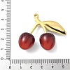 304 Stainless Steel with Acrylic Cherry Pendants STAS-G362-05G-02-3