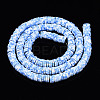 Handmade Polymer Clay Beads Strands CLAY-R089-6mm-168-2