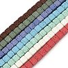 Handmade Porcelain Imitation Lava Rock Beads Strands PORC-P032-01B-M-1