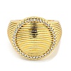Clear Cubic Zirconia Wide Open Cuff Ring RJEW-L121-020G-2