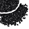 Picasso Spray Painted Glass Seed Beads SEED-T006-04-37-3