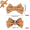Leather Bowknot Shoe Decorations AJEW-WH0323-23D-2