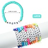 12 Months Polymer Clay & Acrylic Beaded Stretch Bracelet Sets for Women BJEW-SW00144-2