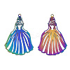 Ion Plating(IP) 201 Stainless Steel Filigree Pendants STAS-S118-004-2