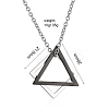 Simple Geometric Pendant Necklace TR3981-3-1