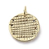 Brass Micro Pave Cubic Zirconia Pendants X-ZIRC-G157-03A-01G-2