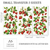 3 Sheets 3 Styles PVC Waterproof Decorative Stickers DIY-WH0404-461-2