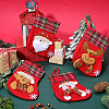 12Pcs 4 Styles Cloth Christmas Stocking Gift Bag Pendant Decoration FIND-SP0020-60C-4