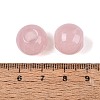 Natural Rose Quartz European Beads G-Q602-09B-02-3