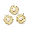 Natural White Jade Boho Pendants STAS-U027-07G-03-1