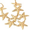 Starfish Alloy Statement Bib Necklaces FS-WG187D0-01-5