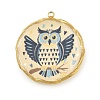 Printed 304 Stainless Steel Pendants STAS-P419-02G-01-1