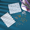 2Pcs DIY Moon & Letter A~Z & Nunber 0~9 Connector Charms Pendant Silicone Molds DIY-TA0004-18-5
