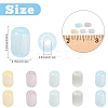 25G 5 Colors Glass Cylinder Seed Beads SEED-YW0003-17-3