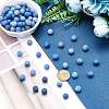 Dyed & Heated Natural Blue Aventurine Beads Strands G-AR0001-54-3