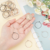 50Pcs 5 Colors Ion Plating(IP) 316 Stainless Steel Hoop Earrings Findings STAS-DC0003-93-2