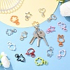 16Pcs 8 Styles Alloy Swivel Snap Hook Clasps FIND-YW0009-26-5