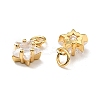 Eco-friendly Brass Micro Pave Cubic Zirconia Pendants LS-KK-D080-44G-01-2