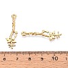 304 Stainless Steel Branch with Leaf Pendants STAS-T067-45G-3