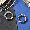 Bamboo Joint Ring 316 Surgical Stainless Steel Hoop Nose Rings EJEW-G416-19C-AS-2