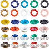 200 Sets 10 Colors Iron Grommet Eyelet Findings SCRA-GF0001-10B-01-1