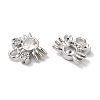 Brass Micro Pave Clear Cubic Zirconia Pendants KK-U013-03P-2