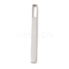 304 Stainless Steel Cubic Zirconia Pendants STAS-Q244-12P-2