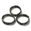 Natural Chinese Southern Jade Beaded Stretch Bracelet G-E010-01-03-2