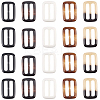 20Pcs Resin Tri-Glide Adjuster Buckles FIND-GF0008-12C-6