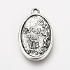 Tibetan Style Alloy Pendants TIBE-Q078-07AS-RS-4