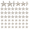 60Pcs 2 Styles 1-Hole Alloy Shank Buttons BUTT-PH0001-79P-1