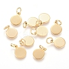 Ion Plating(IP) 304 Stainless Steel Charms STAS-I124-02B-G-1