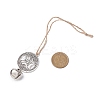 Iron Bell Pendant Decorations HJEW-JM02504-03-3