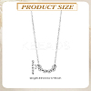 1Pc 304 Stainless Steel Round Beads Pendant Necklaces NJEW-LP0003-13-2