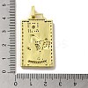 Brass Micro Pave Cubic Zirconia Pendants with Enamel KK-H458-03G-21-3