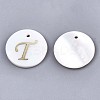 Natural Freshwater Shell Pendants SHEL-N027-04T-1