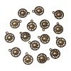 Sun Tibetan Style Alloy Pendants TIBEP-S295-54AB-NR-3