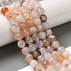 Dyed & Heated Natural Banded Agate Beads Strands G-P539-F01-03-2