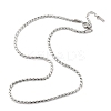 304 Stainless Steel Rope Chain Necklaces for Women LS-NJEW-Q026-02P-2
