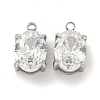 304 Stainless Steel Pendants Cubic Zirconia Pendants STAS-L278-009P-B01-1