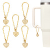 5Pcs 5 Style Alloy Wine Glass Charms HJEW-TA0001-13-1