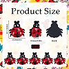 40Pcs Insect Theme Opaque Resin Decoden Cabochons RESI-SC0005-88-2
