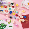 48Pcs 16 Styles Luminous Opaque Resin Cabochons RESI-TA0002-27-5